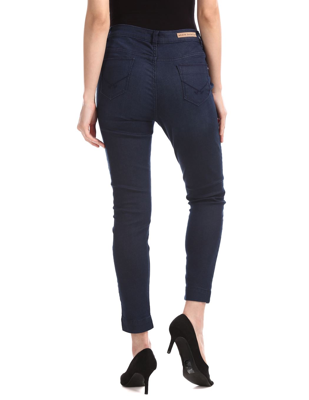 U.S. Polo Assn. Women Dark Blue Casual Wear Jegging